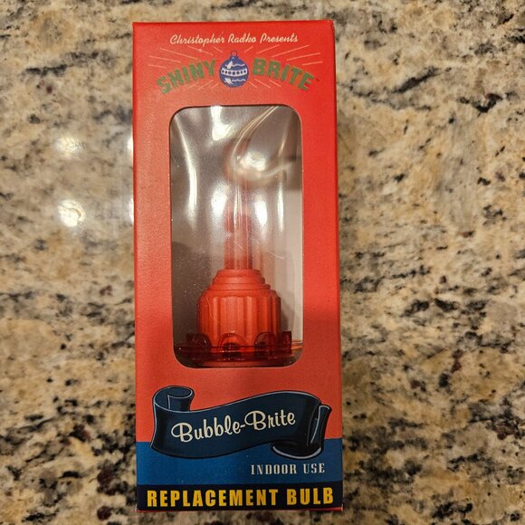 CHRISTOPHER RADKO RED REPLACEMENT BUBBLE LIGHT CHRISTMAS CANDOLIER STRAND TREE - Picture 1 of 5